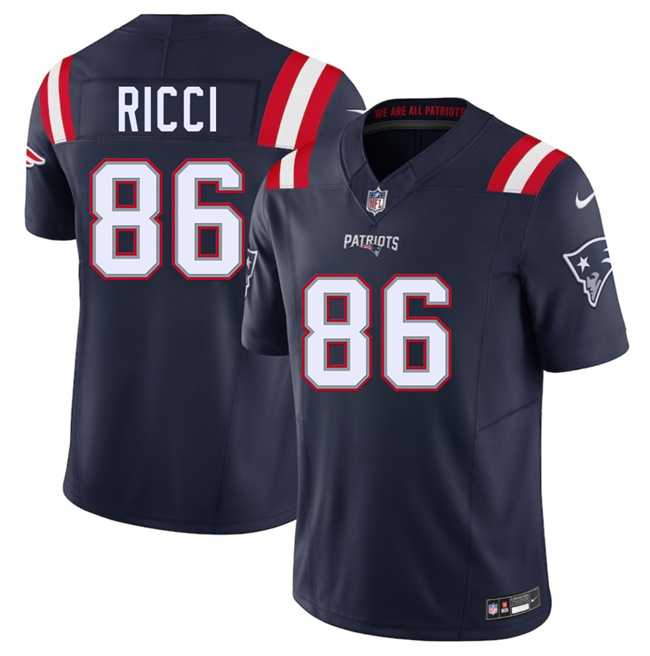 Men & Women & Youth New England Patriots #86 Giovanni Ricci Navy 2025 F.U.S.E. Vapor Limited Stitched Jersey->new england patriots->NFL Jersey